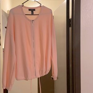 Cute and comfy pink casual jacket